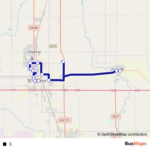 3 bus Line Map