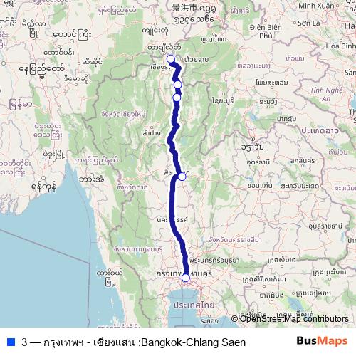 3 bus Line Map