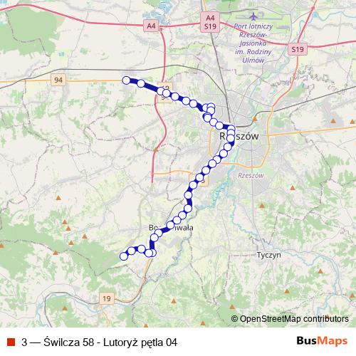 3 bus Line Map