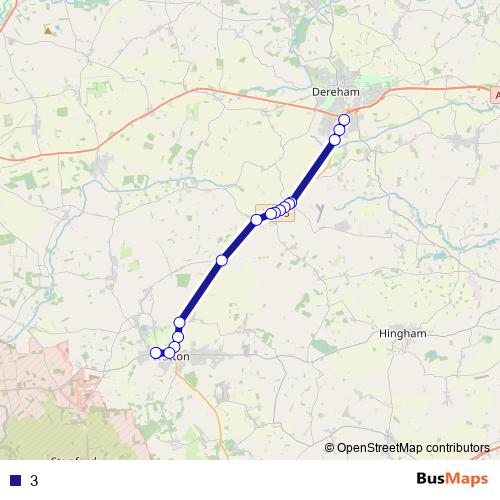 3 bus Line Map