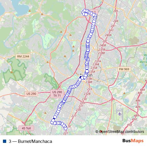 3 bus Line Map