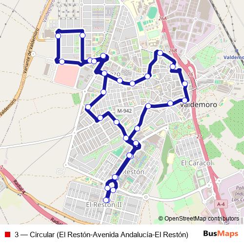 3 bus Line Map