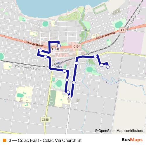 3 bus Line Map
