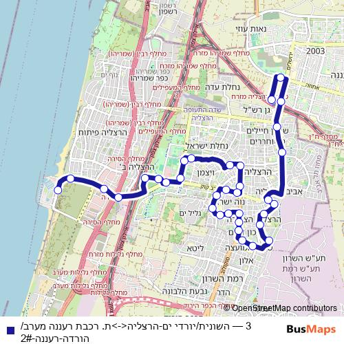 3 bus Line Map