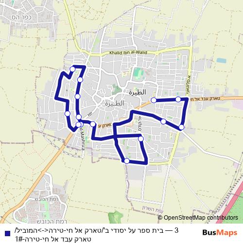 3 bus Line Map