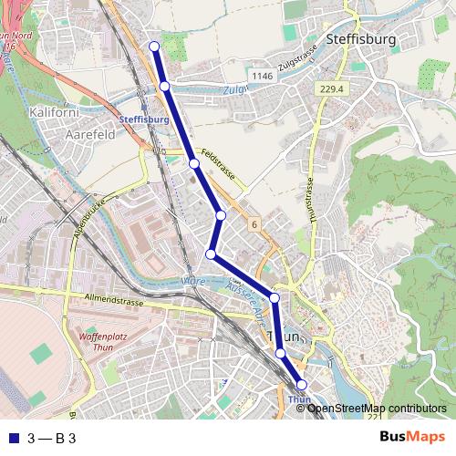 3 bus Line Map