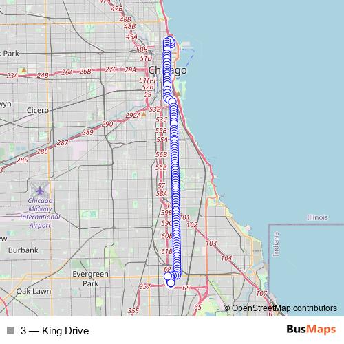 3 bus Line Map