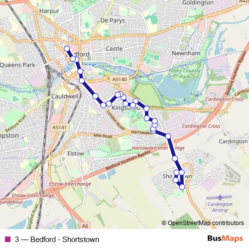 3 bus Line Map