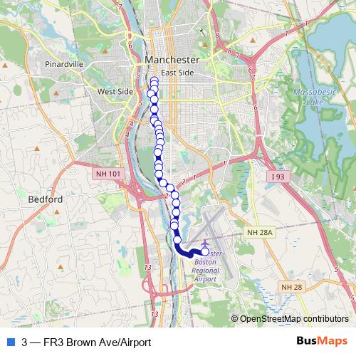 3 bus Line Map