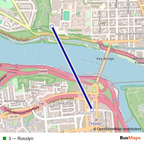 3 bus Line Map