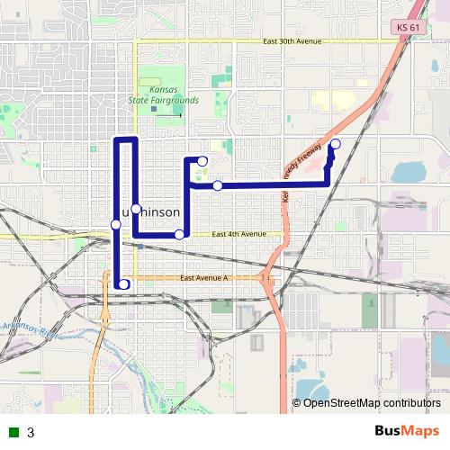 3 bus Line Map