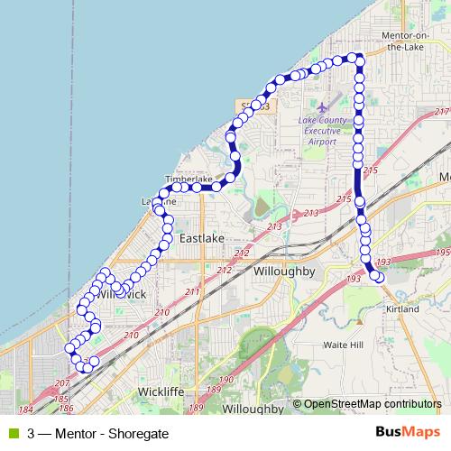 3 bus Line Map