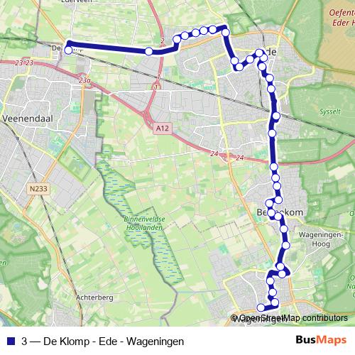 3 bus Line Map