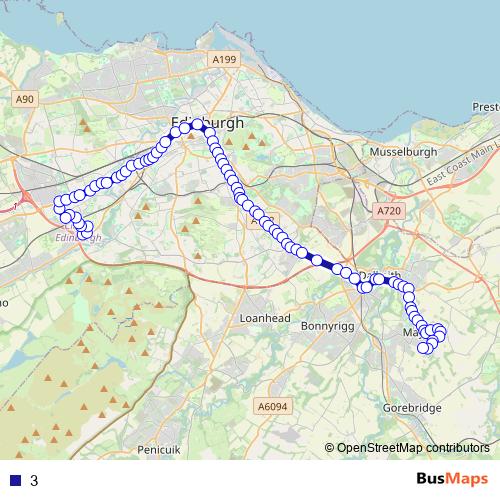3 bus Line Map