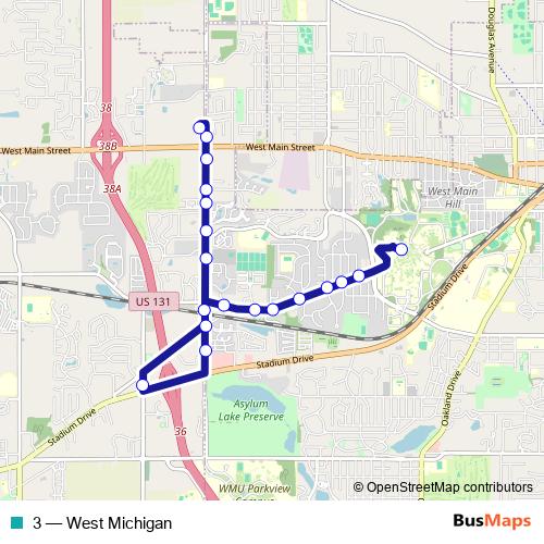 3 bus Line Map