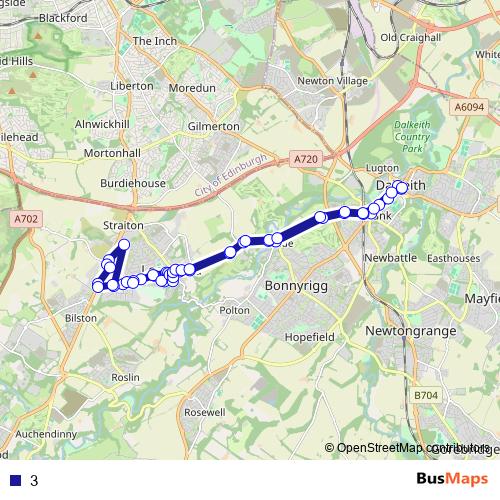 3 bus Line Map
