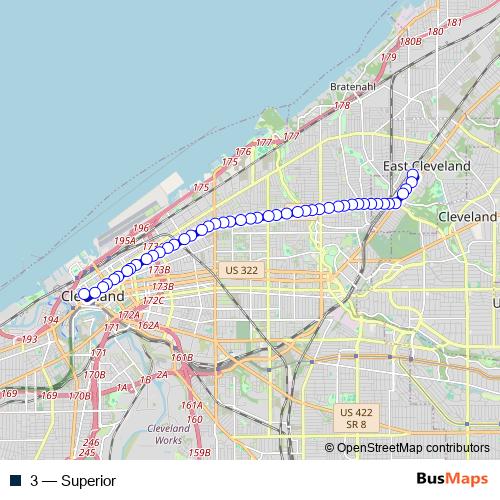 3 bus Line Map