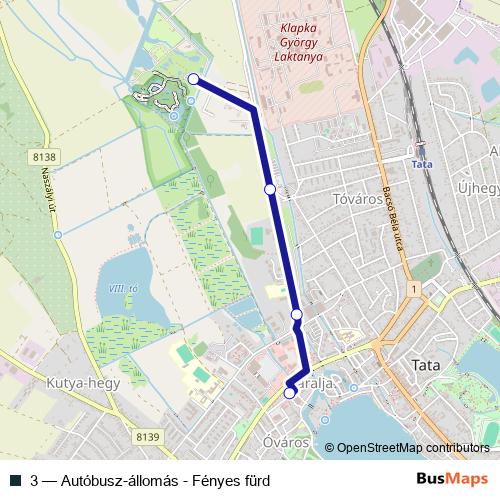 3 bus Line Map