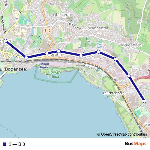 3 bus Line Map
