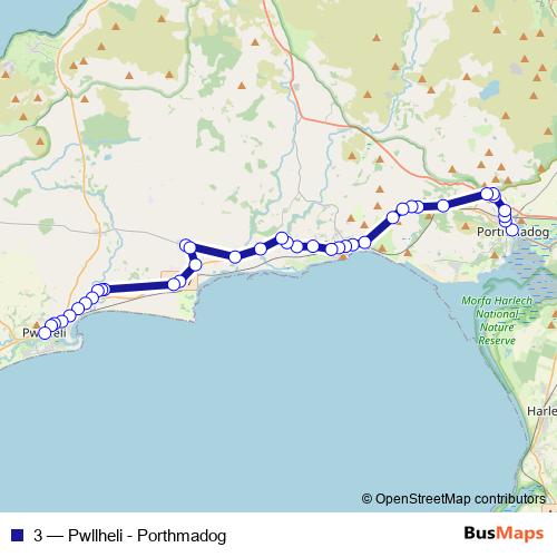 3 bus Line Map