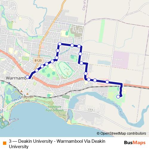 3 bus Line Map