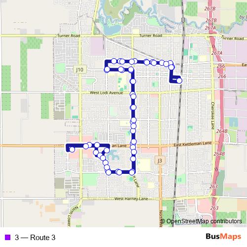 3 bus Line Map
