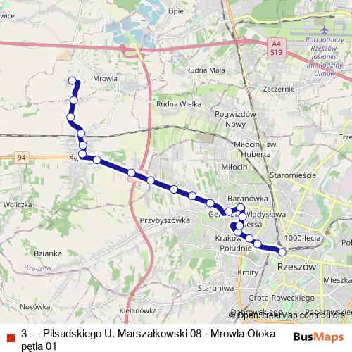 3 bus Line Map