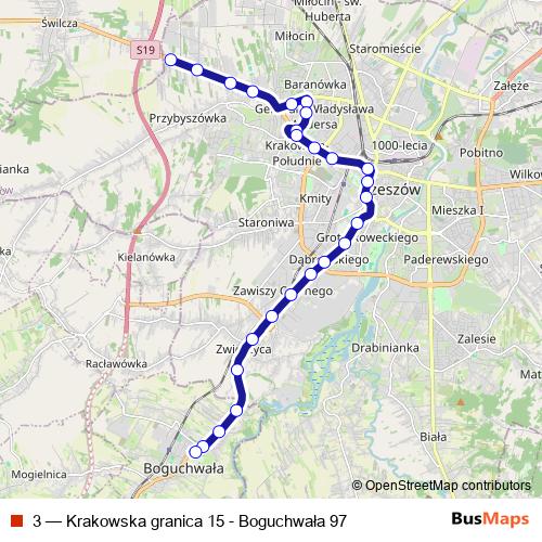 3 bus Line Map