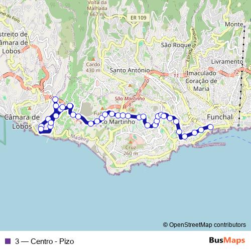 3 bus Line Map