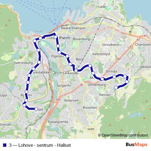 3 bus Line Map