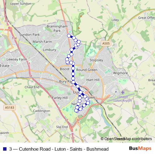 3 bus Line Map