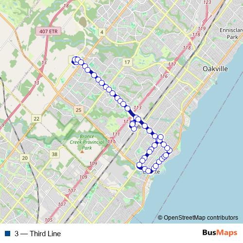 3 bus Line Map