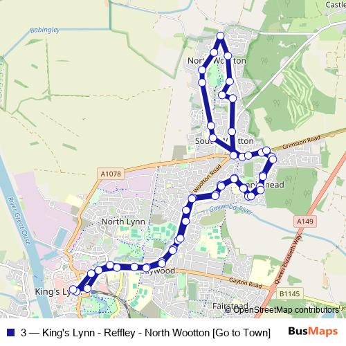 3 bus Line Map
