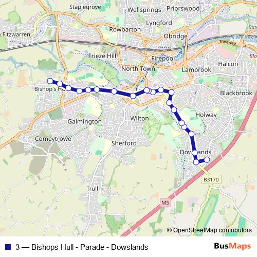3 bus Line Map
