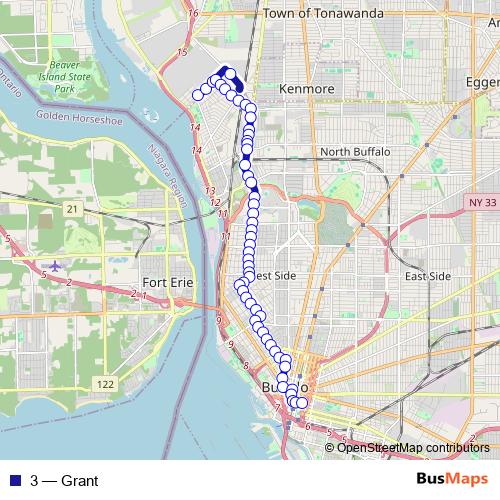 3 bus Line Map