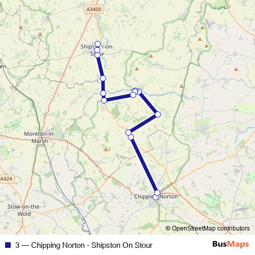 3 bus Line Map