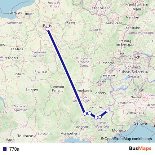 770a bus Line Map
