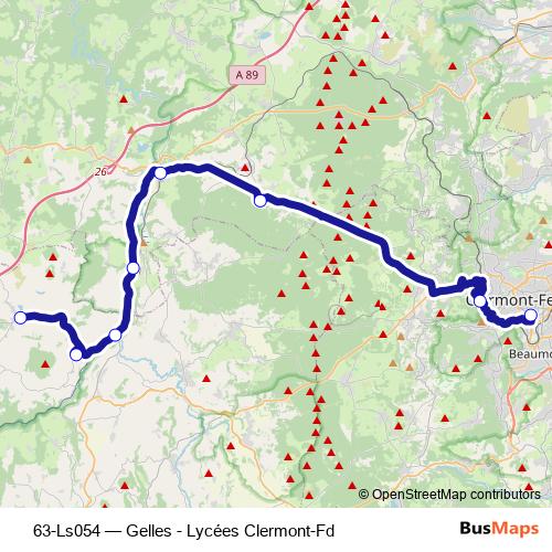 63-Ls054 bus Line Map