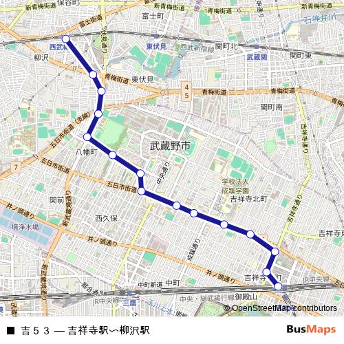 吉５３ bus Line Map