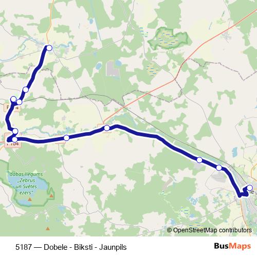5187 bus Line Map