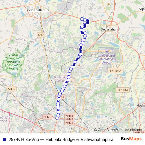 297-K Hblb-Vnp bus Line Map