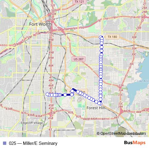 025 bus Line Map