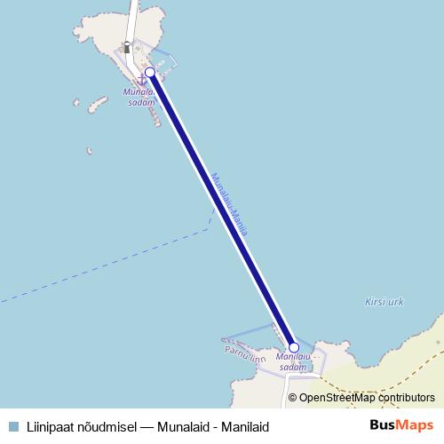 Liinipaat nõudmisel ferry Line Map