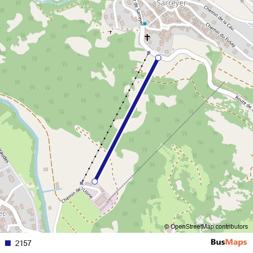 2157 cable-car Line Map