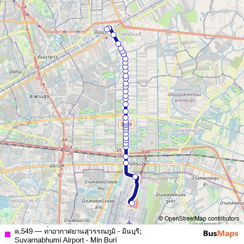 ต.549 bus Line Map