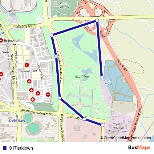 917lstldown bus Line Map