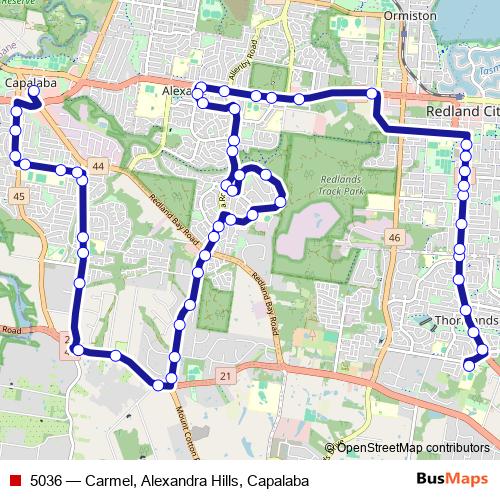 5036 bus Line Map