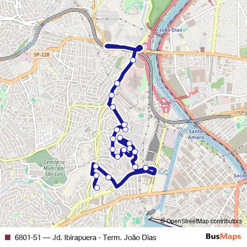 6801-51 bus Line Map