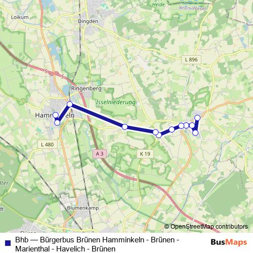 Bhb bus Line Map