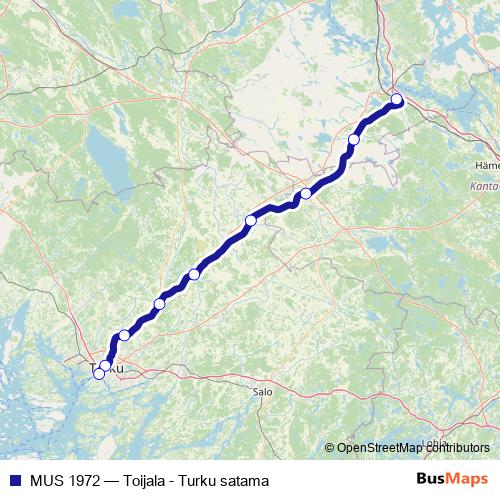MUS 1972 rail Line Map